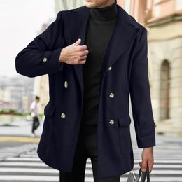 Men's Jackets Men Winter Mens Jacket Casual Dress Wrangell With Hood For Double Breasted Waist Coat Hush Hide