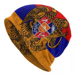 Berets Armenia Flag Bonnet Hat Knitted Vintage Outdoor Skullies Beanies Hats Unisex Spring Head Wrap Cap