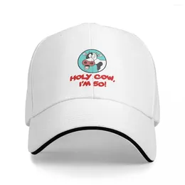 Ball Caps Holy Cow I'm 50 Funny 50th Birthday Farmer Baseball Cap Sunhat Western Hats For Women Men's