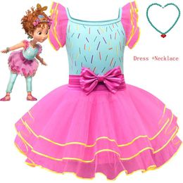 Girl Dresses Kids Child Fancy Dress Necklace Party Halloween Costume Nancy Tutu Infant Toddler Girls For