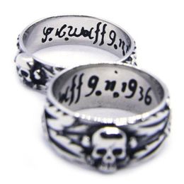 2pcs lot size 6-13 Unisex Cool Skull Ring 316L Stainless Steel Fashion Jewellery Personal Design Na Skull Ring3227