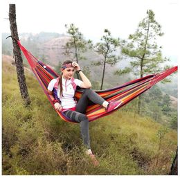 Camp Furniture Colorful Hammock For Dorms And Outdoor Adventures Women Tent Children Comfortable Durable Double Canvas Design Camping Chair