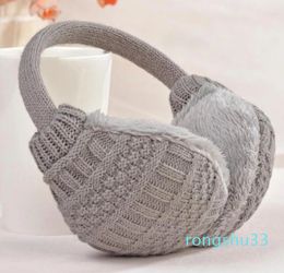 Knitted Earmuffs Warmers Women Girls Plush Earlap Warmer Headband accessories for