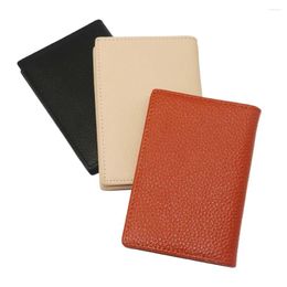 Card Holders Mini PU Bag Trendy Super Slim Solid Color Holder Multiple Slots Coin Purse