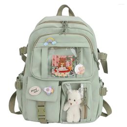 School Bags Kawaii Ahetic Women Backpack Hool Bag For Teen Girls Japanese Korean Rucksack Student Bookbags Cute Mochila