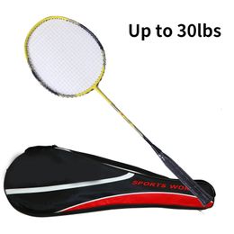 Badminton Rackets Professional Carbon Fibre Belt Line Badminton Racket Full Carbon Fibre Reinforced 5U Racket Up To 30LBS With Woven Bag G5 231216