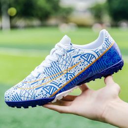 Youth Boys Girls Outdoor Football Shoes Women Men AG TF Soccer Boots Children's Low Top Training Cleats for Kids