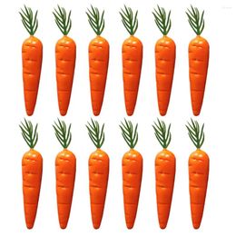 Decorative Flowers 25 Pcs Faux Plants Carrot Micro Landscape Simulation Props Fake Toy Vegetables Crafts