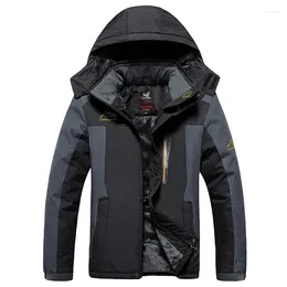Outdoor Jackets Plus Size L-9XL Winter Camping Hiking Jacket Men Waterproof Sports Coat Ski Fleece Windbreaker Siaced Heicio