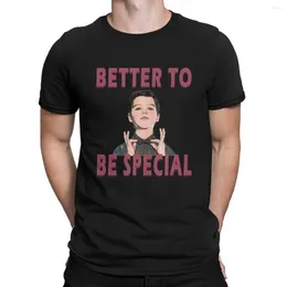 Men's T Shirts Hipster Better To Be Special T-Shirts For Men Round Collar Cotton Young Sheldon TV Short Sleeve Tee Shirt Printed