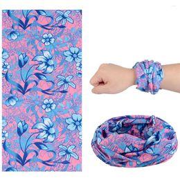 Bandanas 6PCS Windproof Headscarf Seamless Colourful Neck Gaiter Neckerchief For Outdoor Cycling Fishing