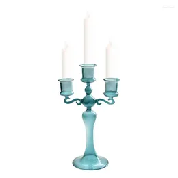 Candle Holders 3 Arm Holder Glass Centerpiece For Theme Party Table Centrepiece Decor Dining Room Birthday