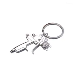 Keychains Metal Keychain Creative Style Water Gun Key Chain Small Pendant