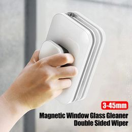 Magnetic Window Cleaners 345mm Glass Cleaner Double Sided Wiper Wash Cleaning Brush for Washing Windows Exterior Home Clean Tool 231216
