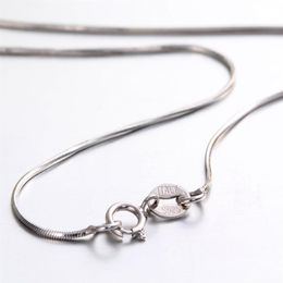 whole 6Sizes Available Real 925 Sterling Silver Necklaces Slim Thin Snake Chains Necklace Women Chain Kids Girls Jewelry 14-322858