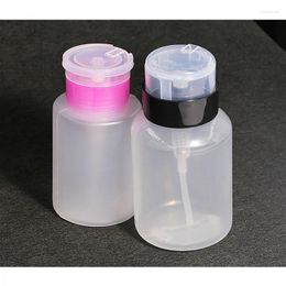 Storage Bottles 150ml Nail Polish Remover Refillables Bottle Empty Press Pump Dispenser Cleaner Makeup Manicure Tools