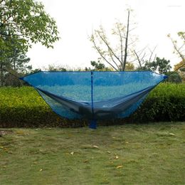 Camp Furniture Camping Hammock Net Bug Mosquito Zipper Outdoor Double 360 Degree Protection Easy Use Separating Lightweight Hiking Dual