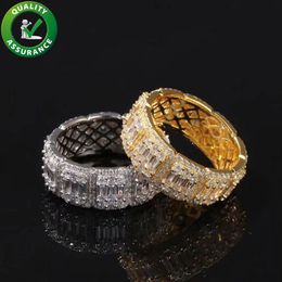 Mens Jewelry Rings Designer Ring Hip Hop Iced Out Bling Diamond Ring Engagement Wedding Rings Sets Women Luxury Hiphop Charms Rapp344f