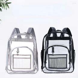 Backpack Transparent Waterproof PVC Storage Bag Large Capacity Student Travel Men's And Women's Gathering