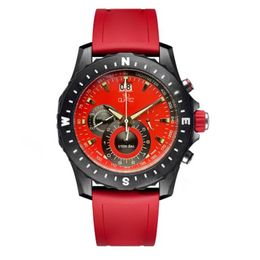 2024 Design Racing Style Mens Watches montre de luxe Japan Quartz Movement Automatic Date Dial Male Clock Designer Man Sports Fitness Wrist Watch Rubber Strap