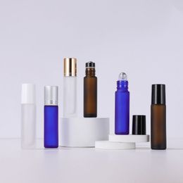 Best Price Popular Product 10ml Frosted Roller Bottle With Plastic Cap Or Gold Electrolyzed Aluminum Lip