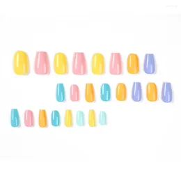 False Nails 5 Different Colours Fake Not Easy To Fade Women Delicate Hand Decoration