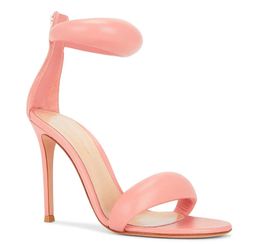 Famous Brand Women pop sandal high heels dress pumps wedding party shoes Bijoux heel genuine Leather Sandals with originals box 35-43