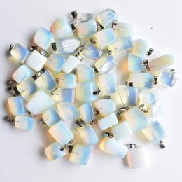 Pendant Necklaces -selling Good Quality Opal Opalite Stone Irregular Charm Pendants 50pcs/lot Wholesale