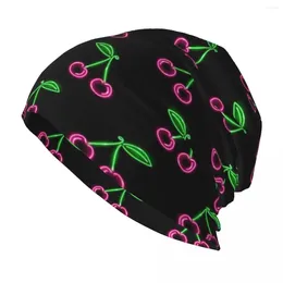 Berets Cherry Fruit Cute Fashion Bonnet Hat Cool Ski Skullies Beanies Hats For Men Women Knitted Spring Thermal Elastic Cap