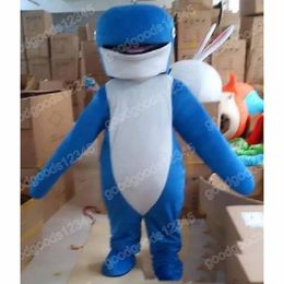 2024 Performance Whale Mascot Costumes Cartoon Carnival Hallowen Performance Unisex Fancy Games Outfit Outdoor Advertising Outfit Suit