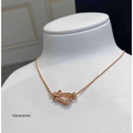 Designer Necklaces 2023 Quality Charm Pendant Necklace with Diamond in Two Colours Plated Have Stamp PS4492A