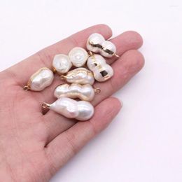 Pendant Necklaces Natural Freshwater Pearls Pendants Irregular Gourd For Jewellery Making DIY Necklace Earrings Fashion Accessories