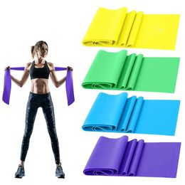 Bungee Resistance Bands Set TPE Elastic Band 4 Levels Exercise Workout Recovery Fitness Yoga Pilates Rehab Strength Training 231216