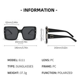 Goggles Letters Rectangular Men design Women Wos Shades Designer Senior UV400 Polarized for Mens Protection Frames Womens Oversized Multicolor Sunglasses Wo S s