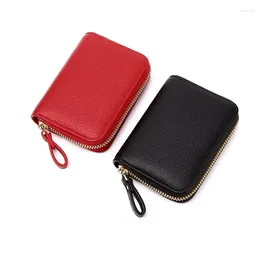 Card Holders 1pcs Women Zipper Lychee Pattern Fashion Large Capacity Multi Slot Coin Purse With Short Style