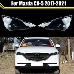 for Mazda CX-5 2017-2021 Replacement Lamp Shell Glass Lampshade Cover Transparent Shade Car Headlight Lens