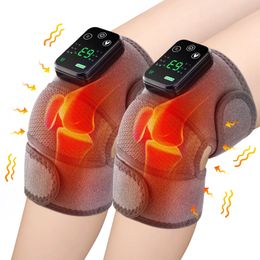 Foot Massager Eletric Knee Temperature Leg Shoulder Heating Vibration Massage Elbow Joint Thermal Therapy Pad Arthritis Relief 231216
