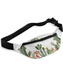 Waist Bags Idyllic Cactus Tropical Plants Packs For Women Waterproof Outdoor Sports Bag Unisex Crossbody Shoulder