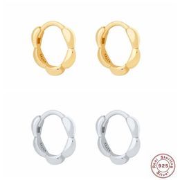 CANNER Light Luxury 925 Sterling Silver INS Gold Bubble Hoop Earrings For Women Piercing Earring Earings Jewellery Pendientes339y