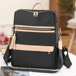 School Bags Women's Backpack Luxury Nylon Fabric Zipper High Quality Design Fashion Trend Cute Casual Large Capacity