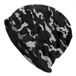 Berets Black Camouflage Military Camo Beanie Cap Winter Warm Bonnet Femme Knitting Hats Cool Outdoor Skullies Beanies Caps For Women