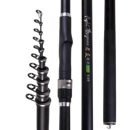 Boat Fishing Rods Portable RockFishing Rod5.4m 6. 7.2m Carp rod Telescopic Sea Fishing Rod carbon fiber Surf Feeder Rod 231216