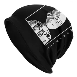 Berets One-Punch Man Skullies Beanies Hat Anime Japan Cute Casual Autumn Winter Street Unisex Cap Adult Warm Bonnet Knitted