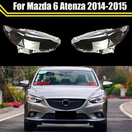 for Mazda 6 Atenza 2013-2016 Car Replacement Headlight Cover Transparent Lampshade Lamp Case Head Light Glass Lens Shell