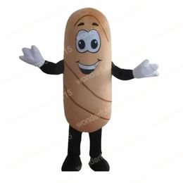 2024 Performance French bread Mascot Costumes Cartoon Carnival Hallowen Performance Unisex Fancy Games Outfit Outdoor Advertising Outfit Suit