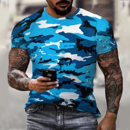 Men's Casual Shirts T-Shirt Summer Short Sleeve Tops Totem Printed Tee Loose Comfortable Muscle Vacation Breathable Daily Pullover