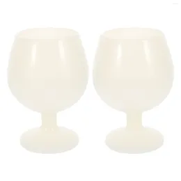 Wine Glasses 2 Pcs Silicone Home Supply Convenient Goblet Multi-function Drinking Household Cup Vintage Water