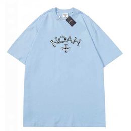 Men's T-shirts Cotton Noah Nyc Core Bones Cross Bone Cross Fashion Street Fashion Brand Loose Short Sleeved T-shirt