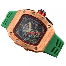 Men's Fashion watch High Quality Watch Rubber strap Sports Watch Date Display Waterproof casual All-in-one watches
