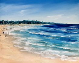 Seascape Oil Painting Beach Modern Handpainted Art on Canvas Seaside Ocean Wall Pictures for Living Room Bedroom Christmas Decor